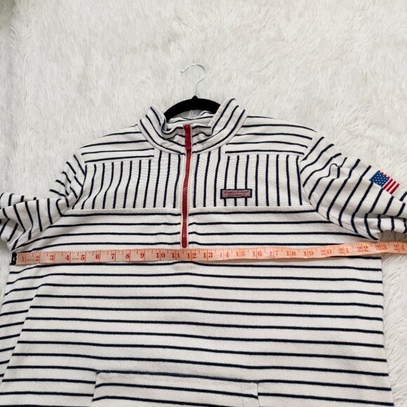 Women Vineyard Vines Regatta Americana Shep Shirt in Blue White Size Large - Picture 8 of 11